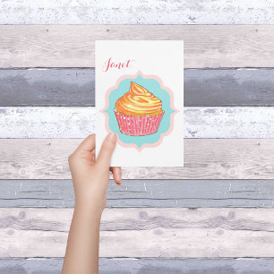 Cupcake gepersonaliseerde vriendschap Kaart