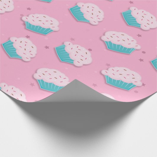 Cupcake Geschenkpapier Cadeaupapier (Hoek)