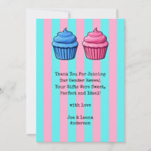 Cupcake Geslacht onthullen blauw & roze