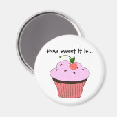 Cupcake-Gezegde Magneet (Voorkant / Achterkant)