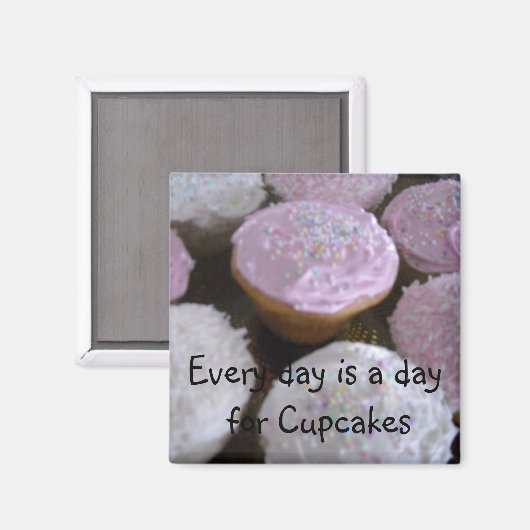 Cupcake-Gezegde Magneet (Voorkant / Achterkant)