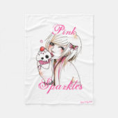 Cupcake Girl Fleece Deken (Voorkant)