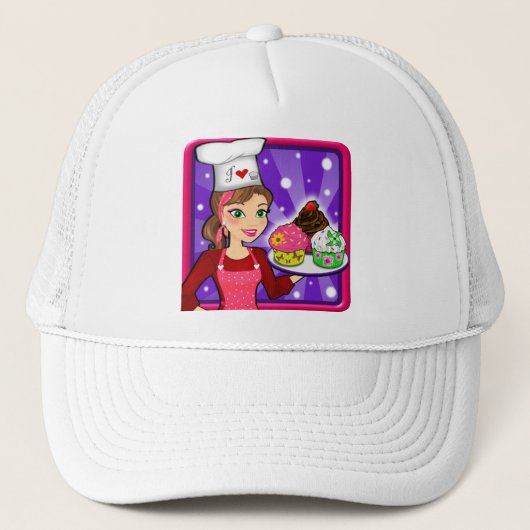 Cupcake Girl-muts Trucker Pet (Voorkant)