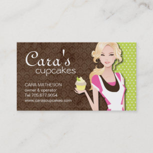 Cupcake Girl-Visitekaartjes Visitekaartje