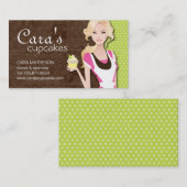Cupcake Girl-Visitekaartjes Visitekaartje (Voorkant / Achterkant)