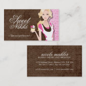 Cupcake Girl-Visitekaartjes Visitekaartje (Voorkant / Achterkant)