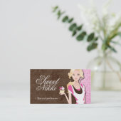 Cupcake Girl-Visitekaartjes Visitekaartje (Staand voorkant)