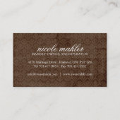 Cupcake Girl-Visitekaartjes Visitekaartje (Achterkant)