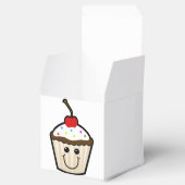 Cupcake glimlach gezicht bedankdoosjes (Geopend)