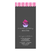 Cupcake Glitter Custom Services Price List Reclamekaart (Achterkant)