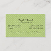 Cupcake Green en roze Visitekaartje (Achterkant)