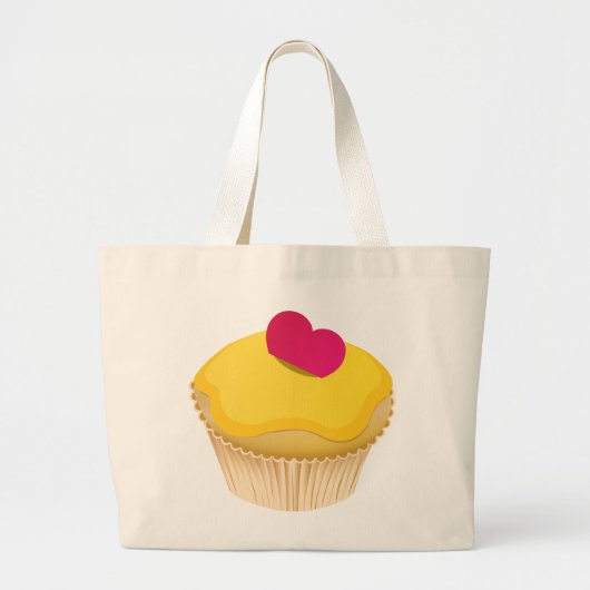 Cupcake Grote Tote Bag (Voorkant)