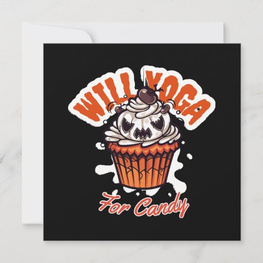 Cupcake Halloween idee voor Moms Yoga (Voorkant)