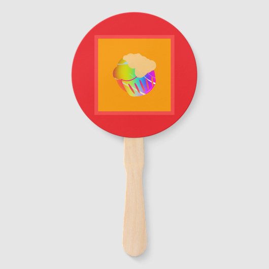 Cupcake handwaaier (Achterkant)