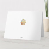 Cupcake Happy Birthday Kaart (Achterkant)