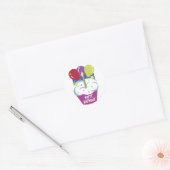 Cupcake Happy Birthday Sticker (Envelop)