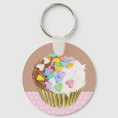 Cupcake Harten Sleutelhanger (Voorkant)