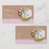 Cupcake Harten Visitekaartje (Voorkant / Achterkant)