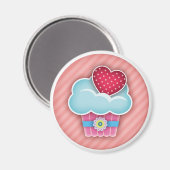 Cupcake Heart Magnet (Voorkant / Achterkant)