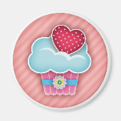 Cupcake Heart Magnet (Voorkant)