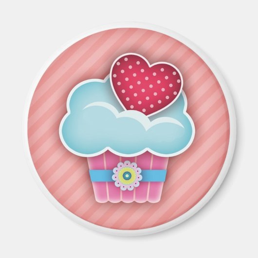 Cupcake Heart Magnet (Voorkant)
