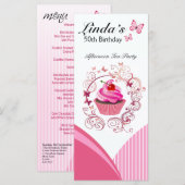 "Cupcake Heaven" - Chic Pastry Dessert Menu (Voorkant / Achterkant)