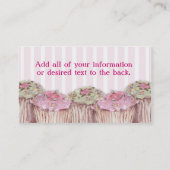 Cupcake Heaven Chic Visitekaartjes (Achterkant)