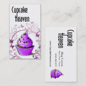 "Cupcake Heaven" — Confections Desserts Pastrits Visitekaartje (Voorkant / Achterkant)