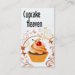 "Cupcake Heaven" — Confections Desserts Pastrits Visitekaartje