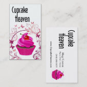 "Cupcake Heaven" — Confections Desserts Pastrits Visitekaartje (Voorkant / Achterkant)