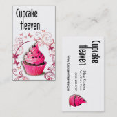 "Cupcake Heaven" — Confections Desserts Pastrits Visitekaartje (Voorkant / Achterkant)