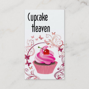"Cupcake Heaven" — Confections Desserts Pastrits Visitekaartje