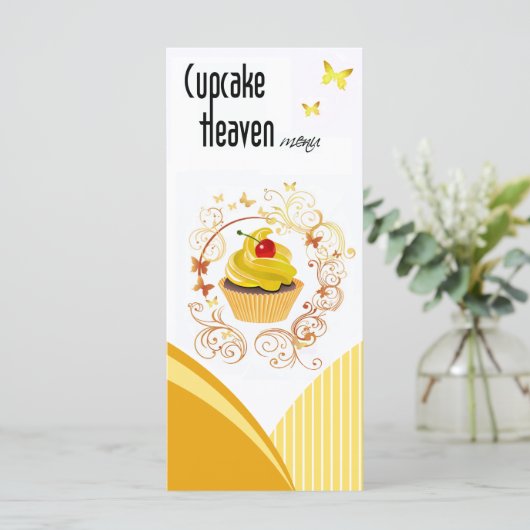 "Cupcake Heaven" - Menu Chic Pastry Dessert (Staand voorkant)