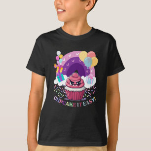 Cupcake het gemakkelijk t-shirt