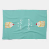 Cupcake Hoe zoet is het keukenhanddoek (Horizontaal)