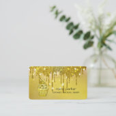 Cupcake Home Bakery Pastry Gold Driving Visitekaartje (Staand voorkant)