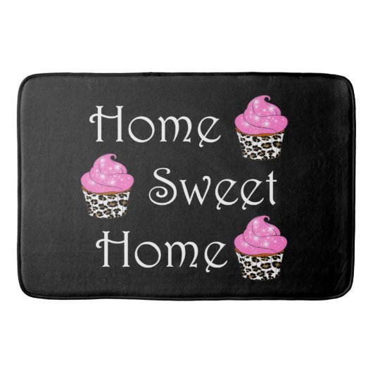 Cupcake "Home Sweet Home" Badmat (Voorkant)