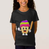 Cupcake Honkbal Bat T-shirt (Voorkant)