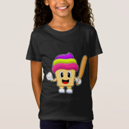 Cupcake Honkbal Bat T-shirt