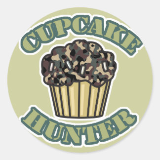 Cupcake Hunter Ronde Sticker