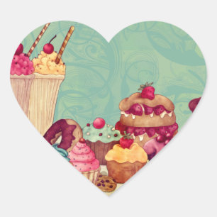 Cupcake & Ice Cream Patisserie Cadeau Labels