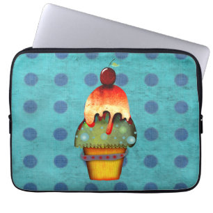 Cupcake ijs Neopreen Tas