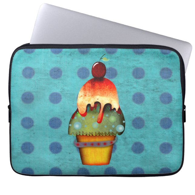 Cupcake ijs Neopreen Tas (Voorkant)