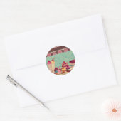 Cupcake & Ijs Patisserie Ronde Sticker (Envelop)