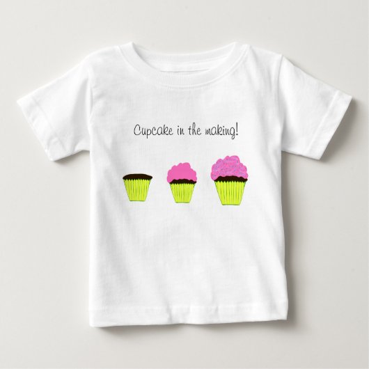 Cupcake in de Making Kinder T-Shirt (Voorkant)