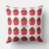 Cupcake is beter bij Chocolate Icing Kussen (Achterkant)