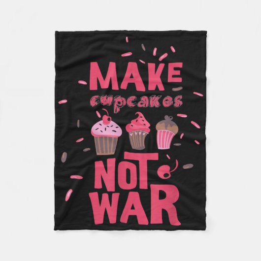 Cupcake is geen oorlog fleece deken (Voorkant)