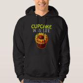Cupcake is mijn leven hoodie (Voorkant)