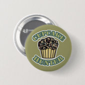 Cupcake Jager Ronde Button 5,7 Cm (Voorkant /achterkant)