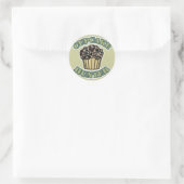 Cupcake Jager Ronde Sticker (Tas)